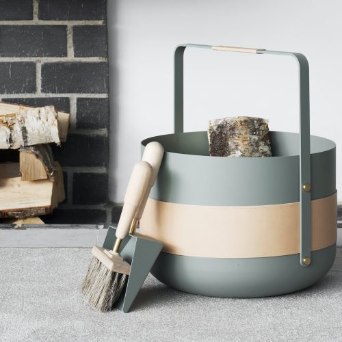 Wood Basket Emma Lichen