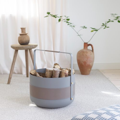 Kosz Emmy w kolorze popielatym