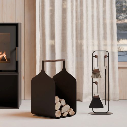 Fumi Noir Companion Set & Log Holder