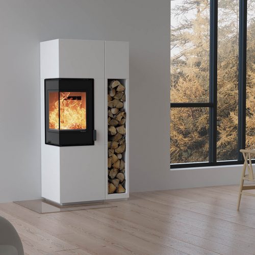 Kominek Odense Exclusive z półką boczną