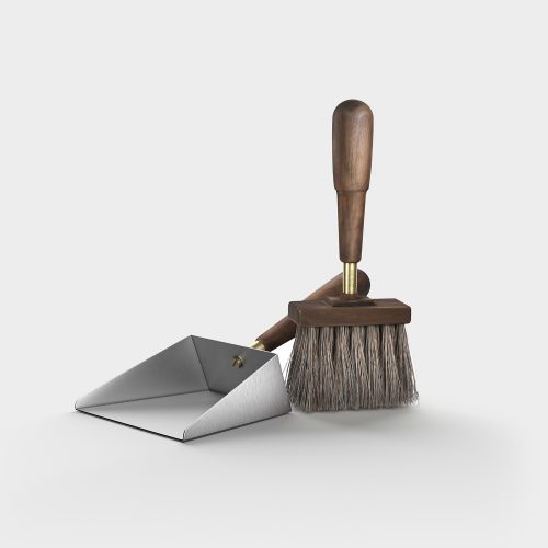 Zmiotka i szufelka Emmy w kolorze cynkowym