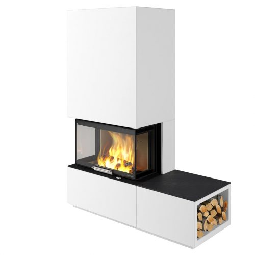 Kominek Monaco z półką boczną